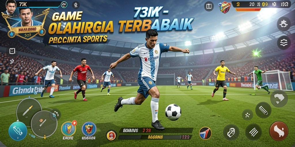 Gameplay seru dan kompetitif dari 73K di arena olahraga.