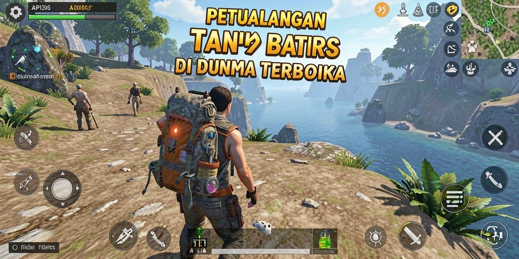 Screenshot gameplay API36 menampilkan petualangan seru di dunia terbuka.