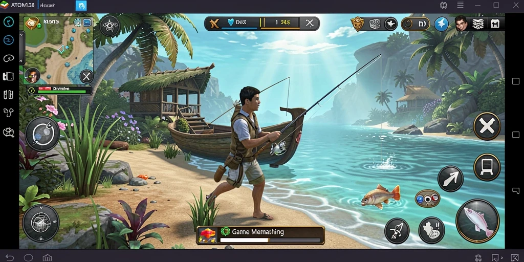 Tangkapan ikan menakjubkan dalam gameplay ATOM138.