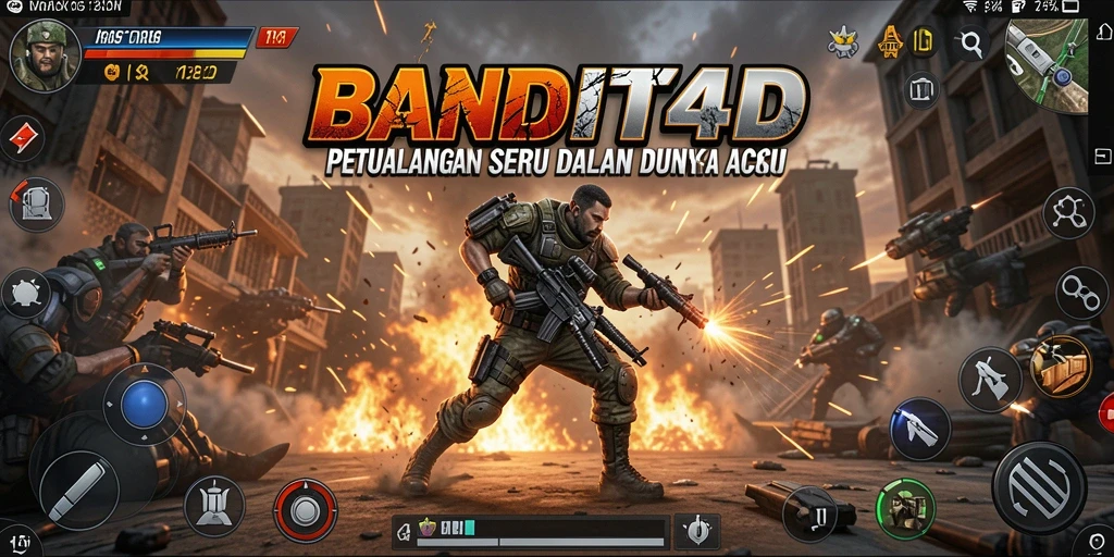 Gameplay BANDIT4D yang penuh aksi dan tantangan seru.