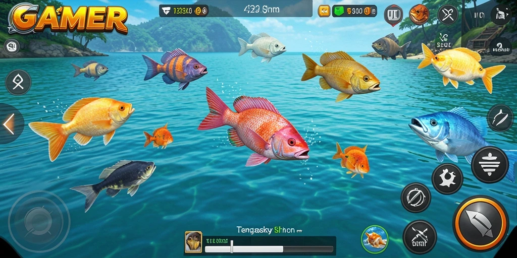Screenshot gameplay seru dari Tembak Ikan GAMERP.