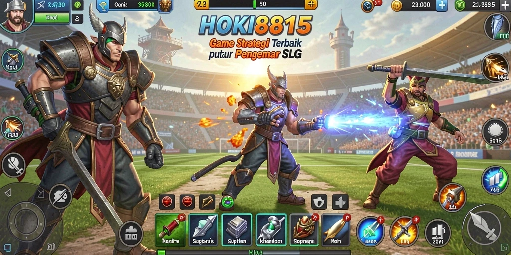 Tampilan gameplay HOKI8815 yang menegangkan dan penuh strategi.