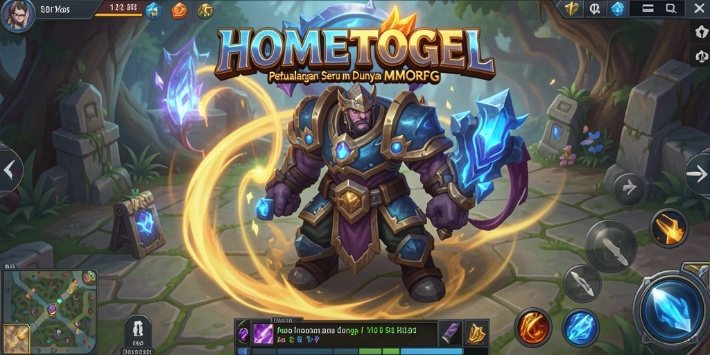 Gameplay HOMETOGEL menampilkan aksi seru dalam dunia MMORPG yang luas.