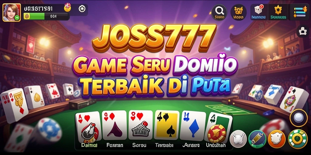 Screenshot gameplay JOSS777 yang memperlihatkan serunya permainan Domino.