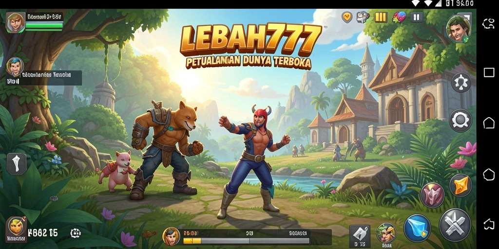 Screenshot gameplay LEBAH777 dengan aksi seru di dunia terbuka.