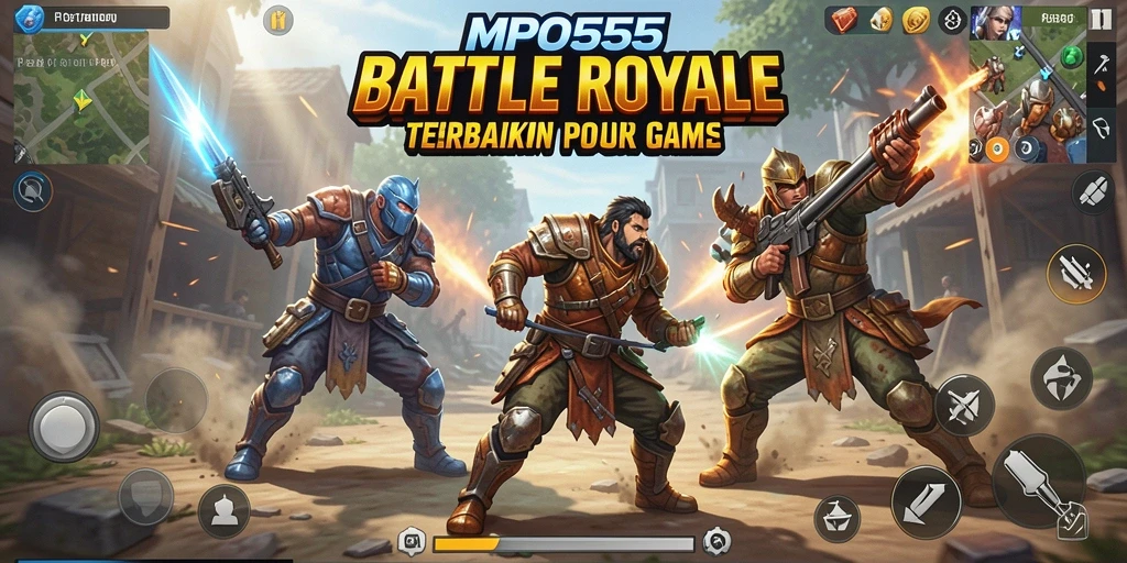 Gameplay seru MPO555 dalam pertempuran Battle Royale.