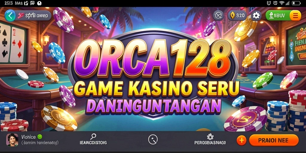 Tampilan gameplay ORCA128 yang menawan dan interaktif.