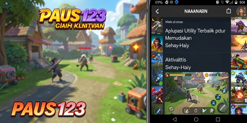 Tampilan menarik dari PAUS123 yang memudahkan penggunaan aplikasi Utility.