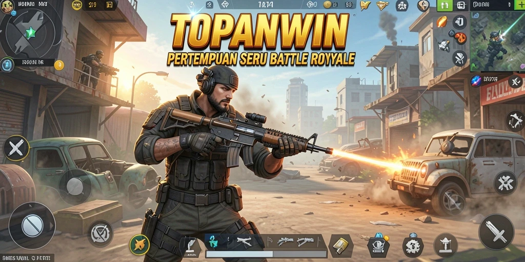 Screenshot menampilkan pertempuran intens di <strong>TOPANWIN</strong>.