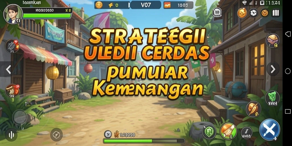 Tangkapan layar gameplay V07 yang menampilkan pertempuran strategis.