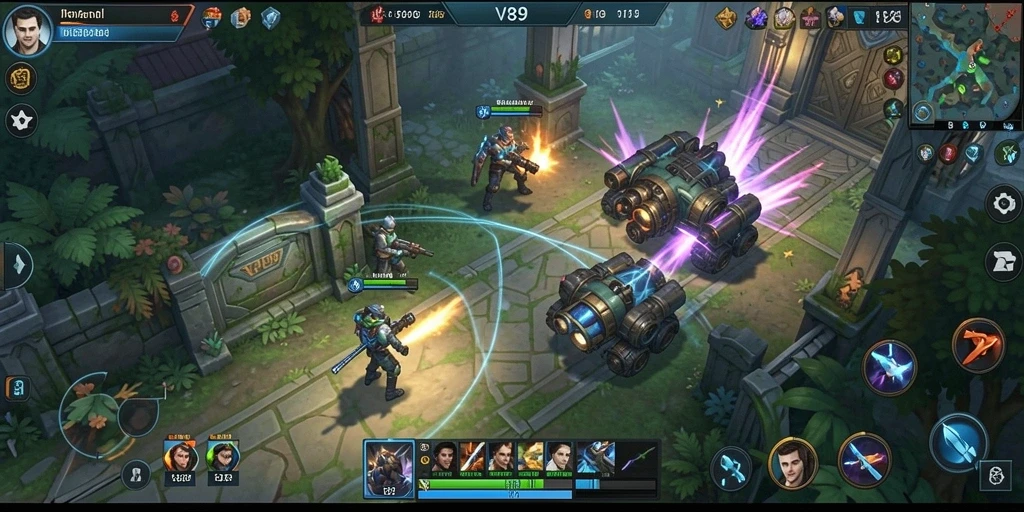 Tampilan menarik dari gameplay V89 yang strategis.
